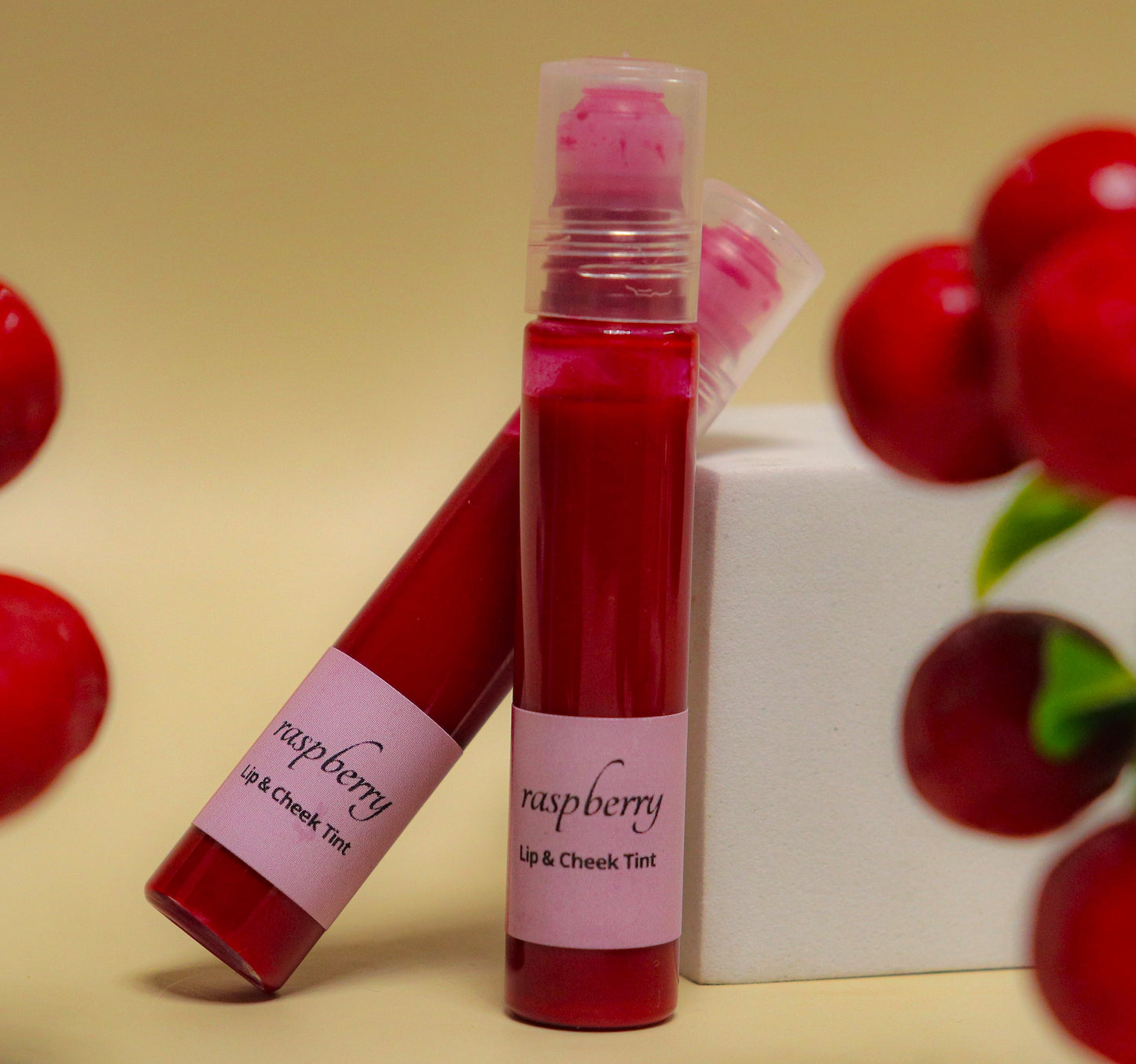 Raspberry Lip & Cheek Tint (Reddish-Pink)